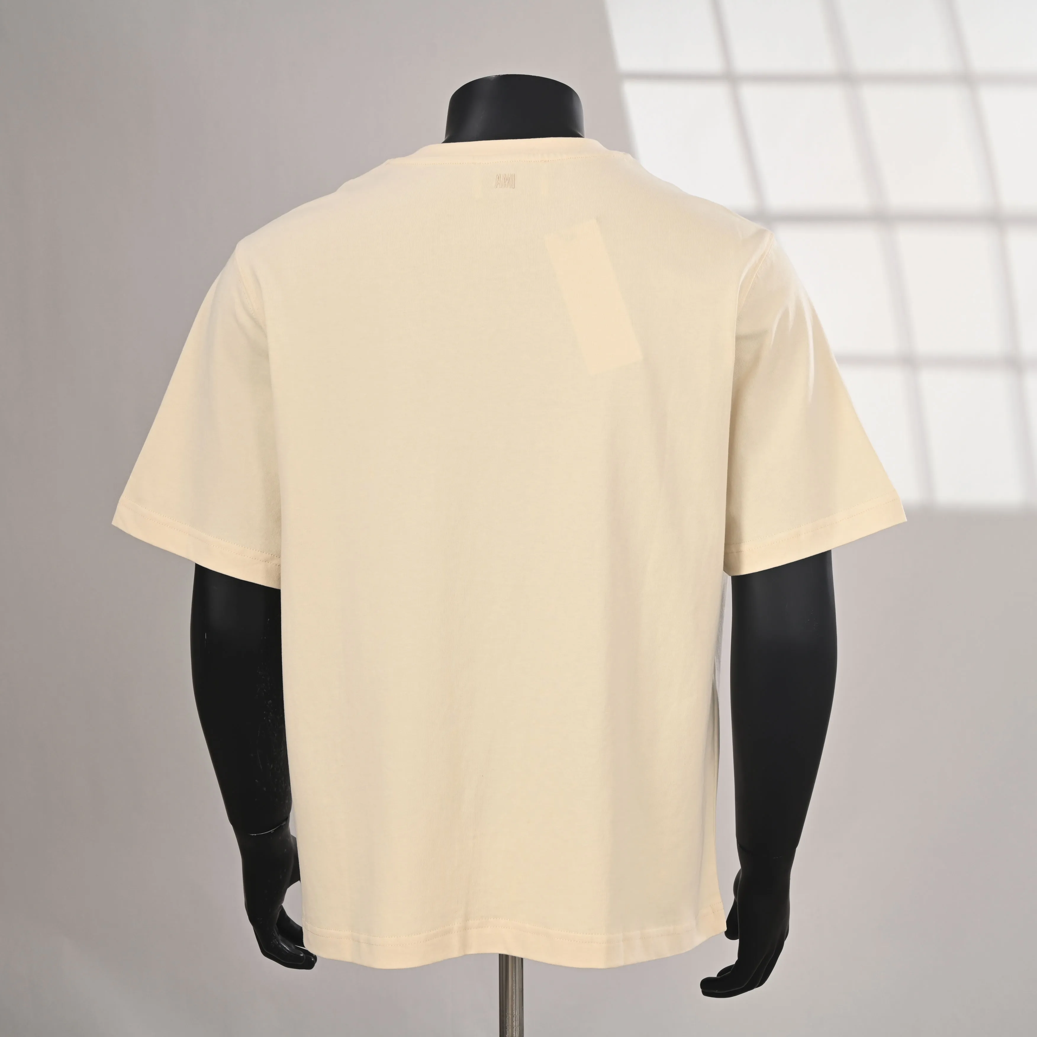 AMI PARIS love crochet short-sleeved T-shirt actual photos